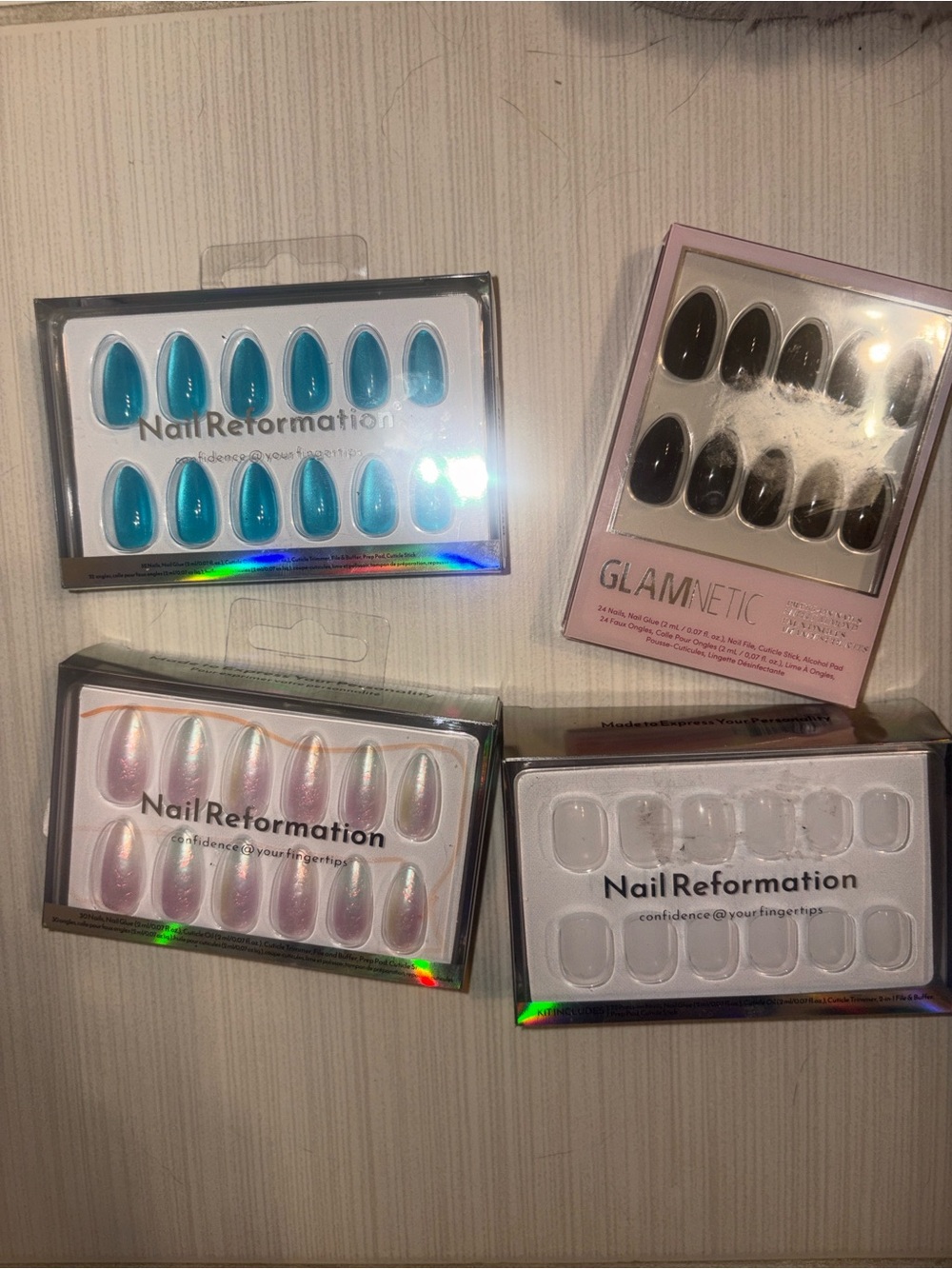 NWT Nail Reformation & Glamnetic Nail Kits
